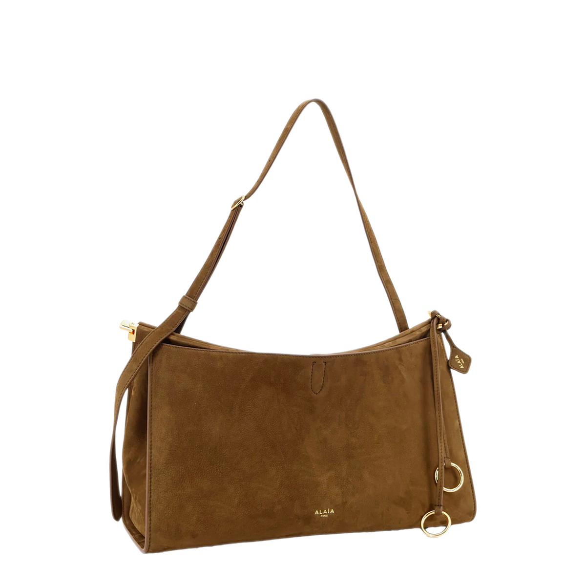 Le Click Pocket 35 Nubuck Calfskin Crossbody - Noir