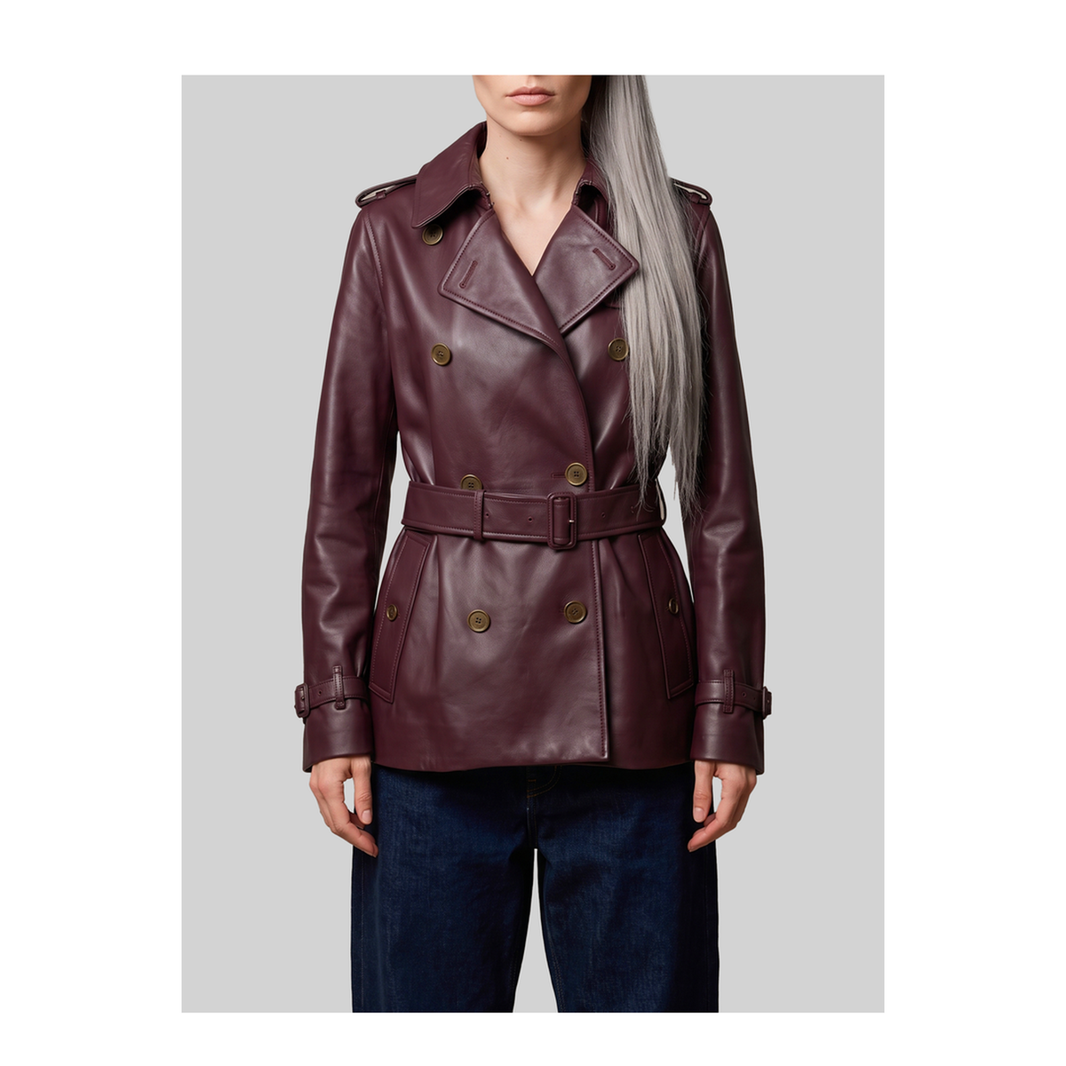 MAYFEYR - Burberry - Short Kensington Leather Trench Coat - 8133502A2172