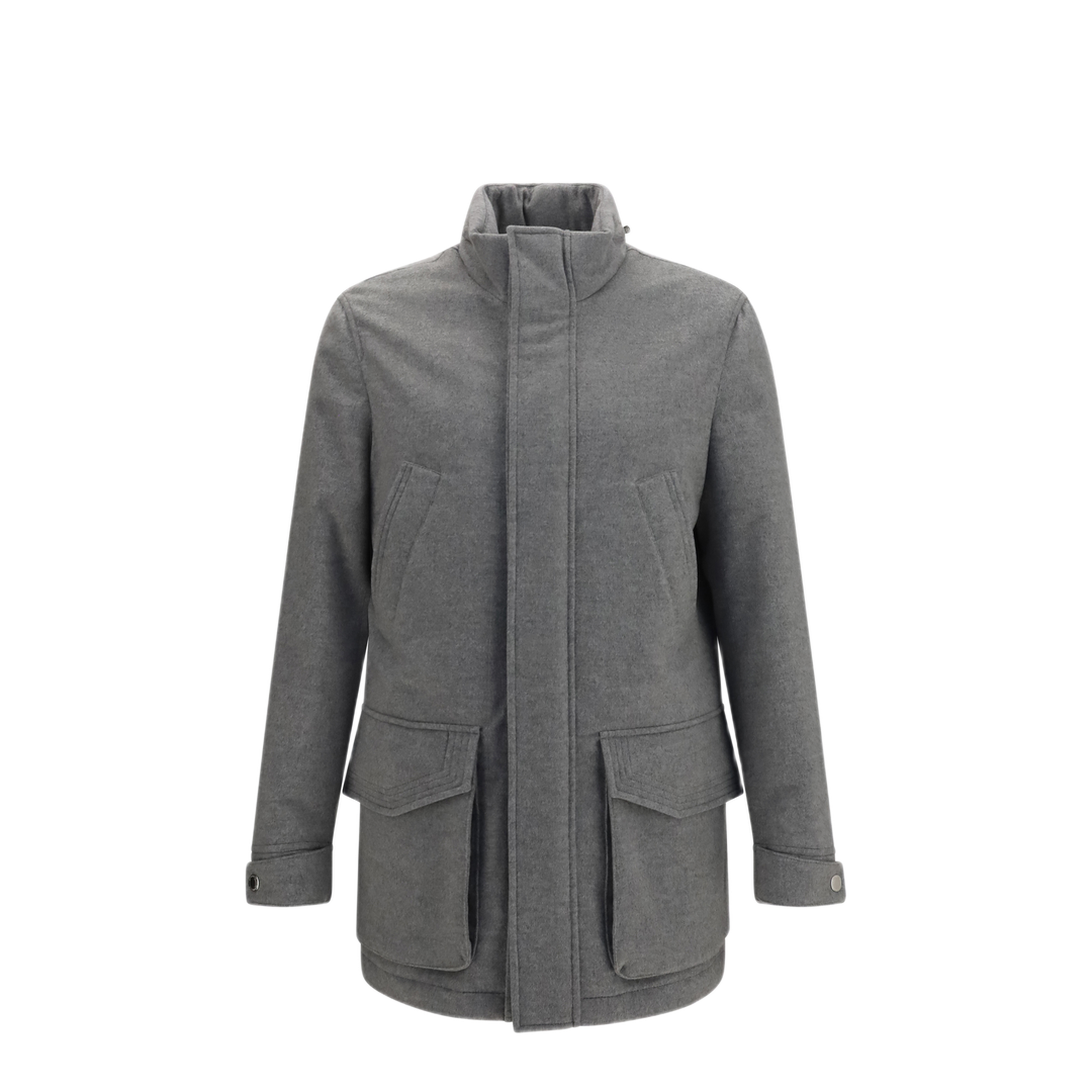 MAYFEYR - Brunello Cucinelli - Cashmere Jacket With Zip And Buttons - MM4006005C478