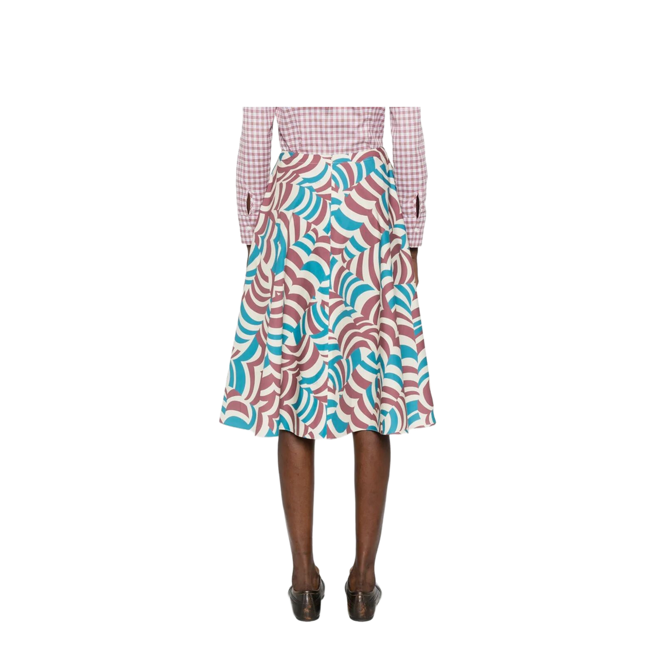 MAYFEYR - Marni - Printed Cotton Midi Skirt - GOMA0527A3UTC625