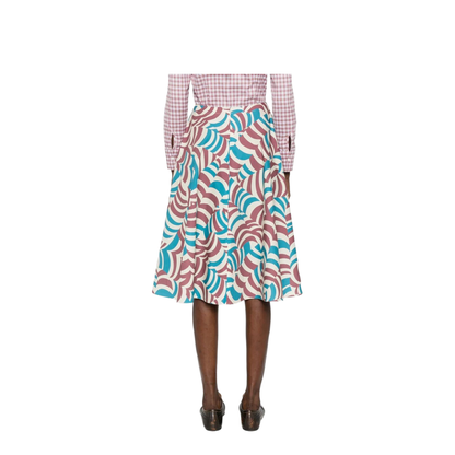 MAYFEYR - Marni - Printed Cotton Midi Skirt - GOMA0527A3UTC625