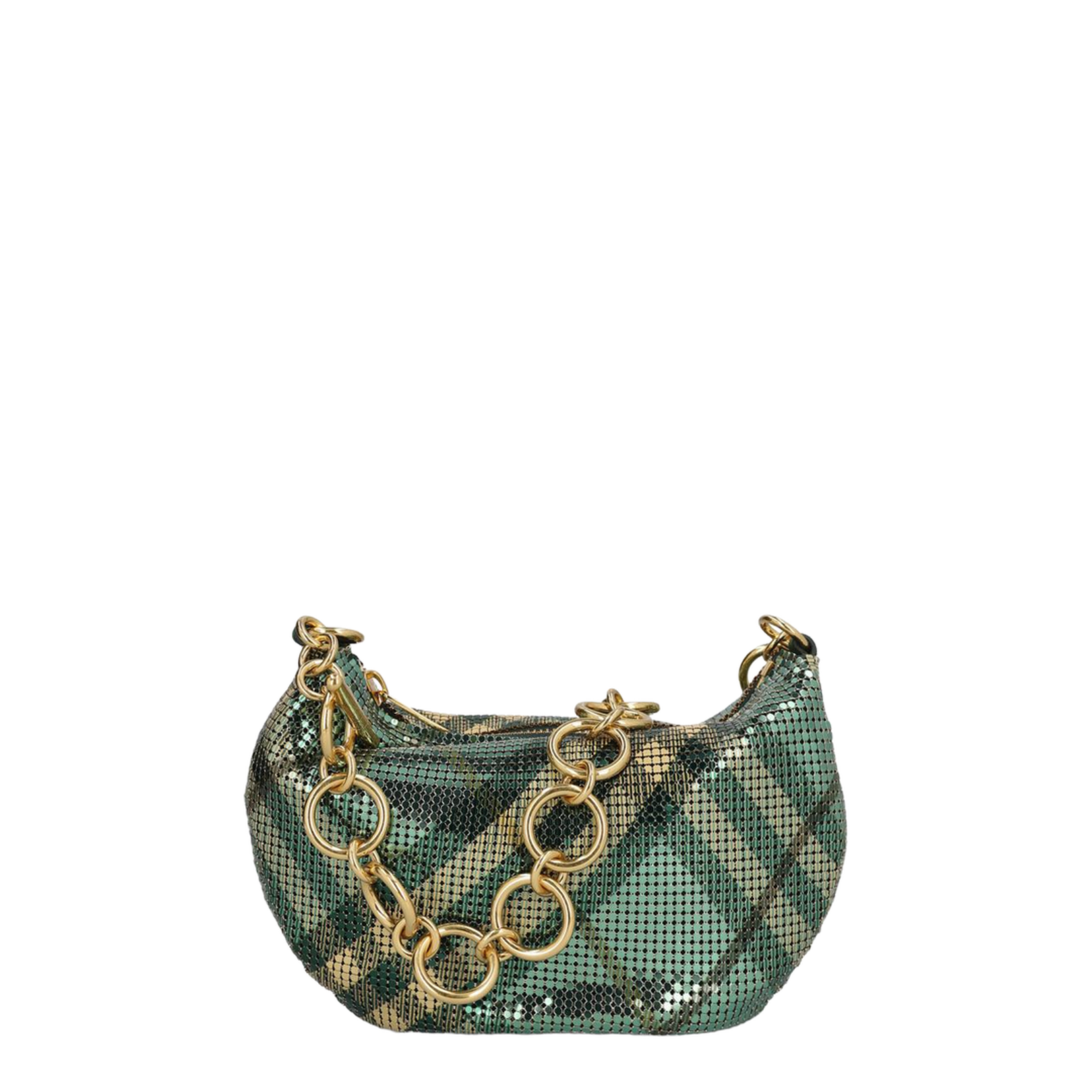 Elegant Green Check Bag