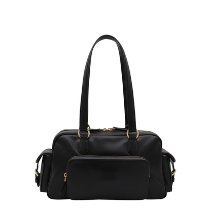 Black Leather Shoulder Bag