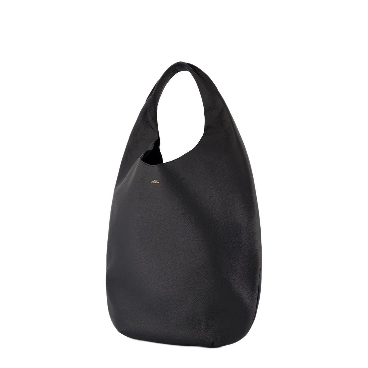 Le Neige Cowhide Leather Tote Bag - Noir