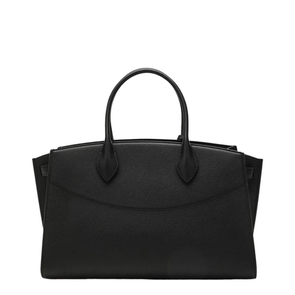 Large Handbag in Black Calfskin