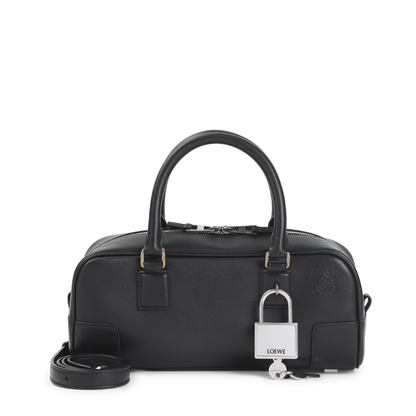 Amazona 23 Cropped Calfskin Shoulder Bag - Black