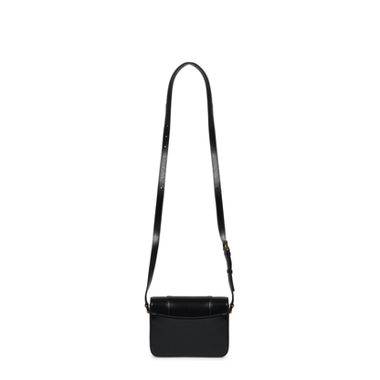 Hourglass Small Flap Bag in Black