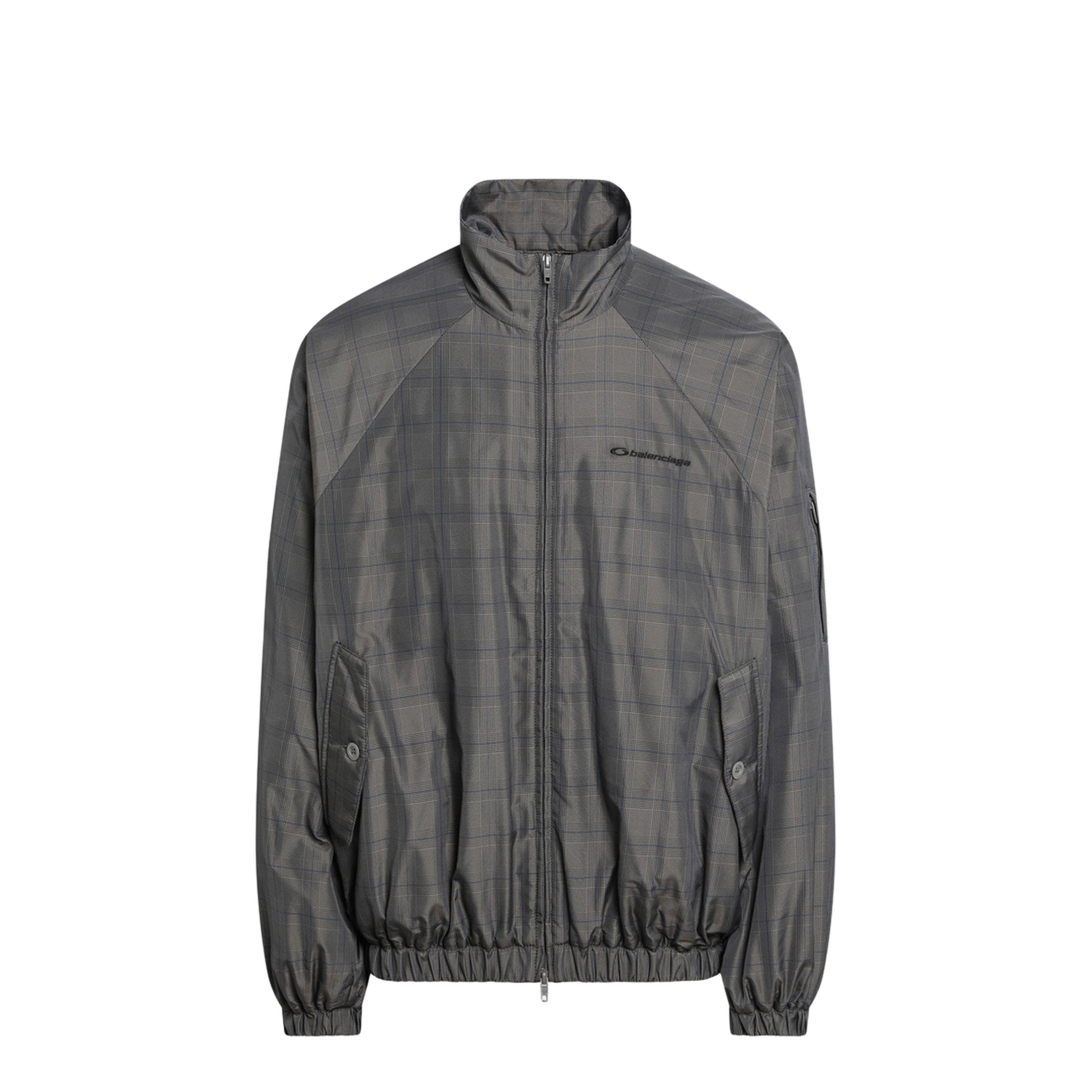 Nylon Jacket With Madras Print