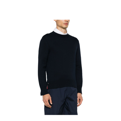 Jersey Stitch Relaxed Crew Neck Knit