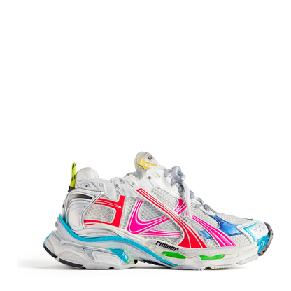 MAYFEYR - Balenciaga - Mesh And Nylon Multicolor Worn-Out Effect Runner Sneakers - 772767W3RBW