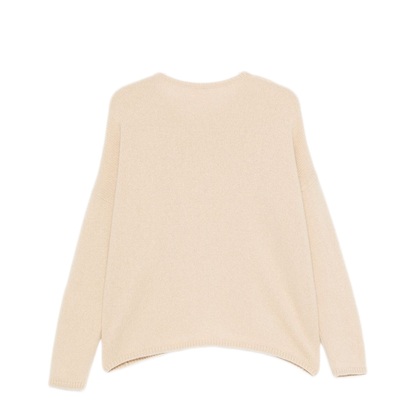 MAYFEYR - Apuntob - Beige Fine Knit Crew Neck Sweater - P1890TS998NATURALE