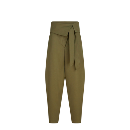 MAYFEYR - The Attico - Military Green Wool Gabardine Trousers - 251WCP00272WWW065A081