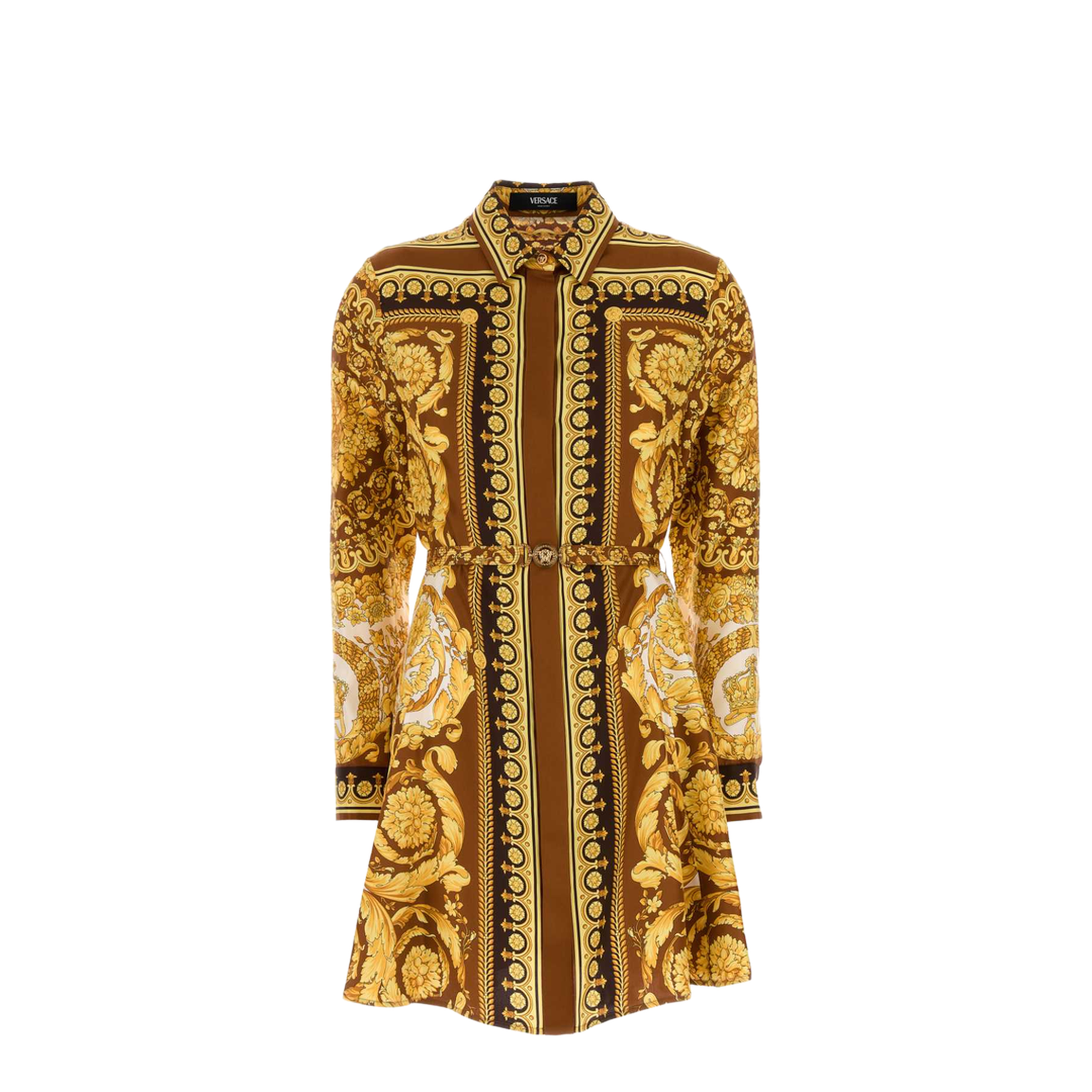 Printed Twill Shirt Dress