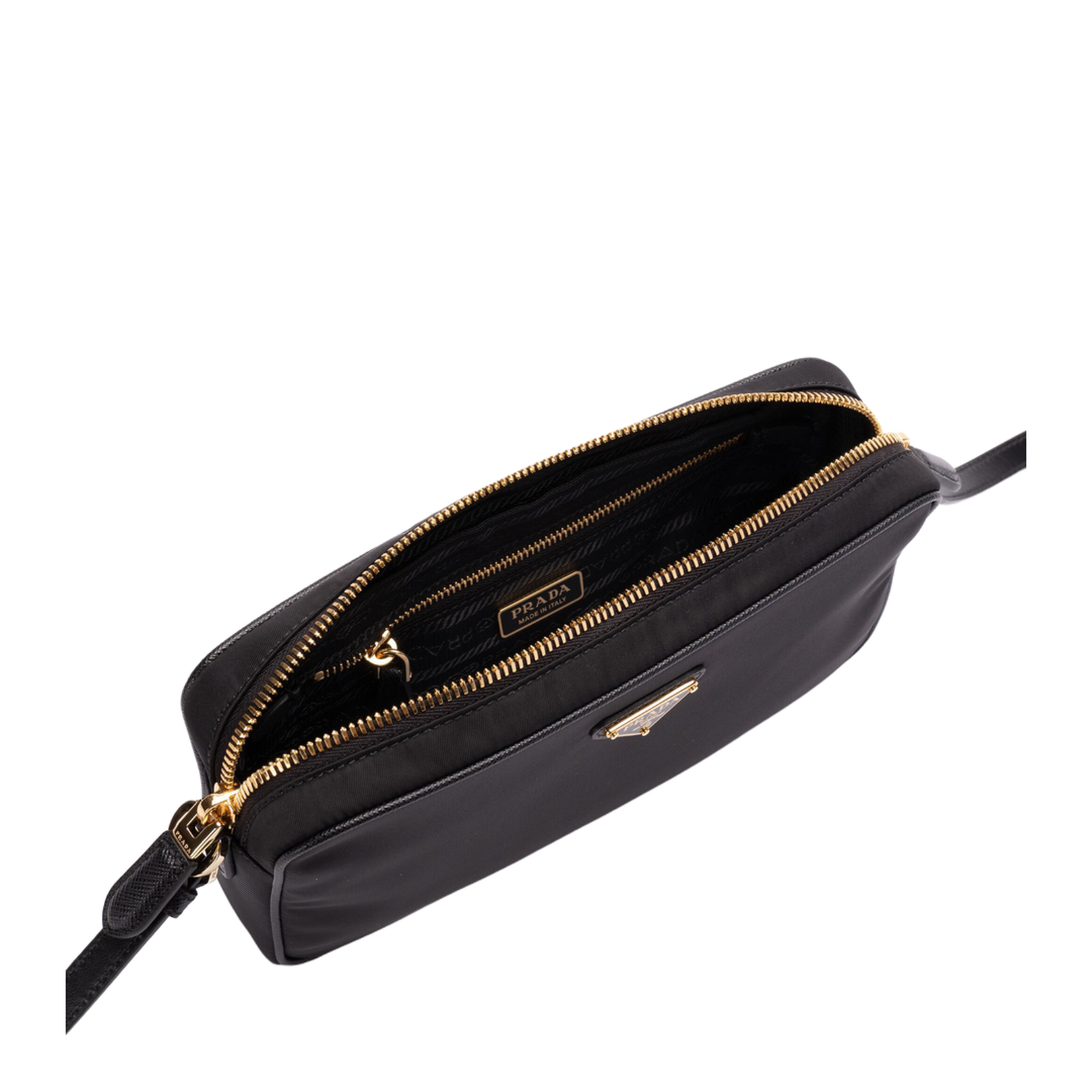 Enamel Triangle Crossbody Bag