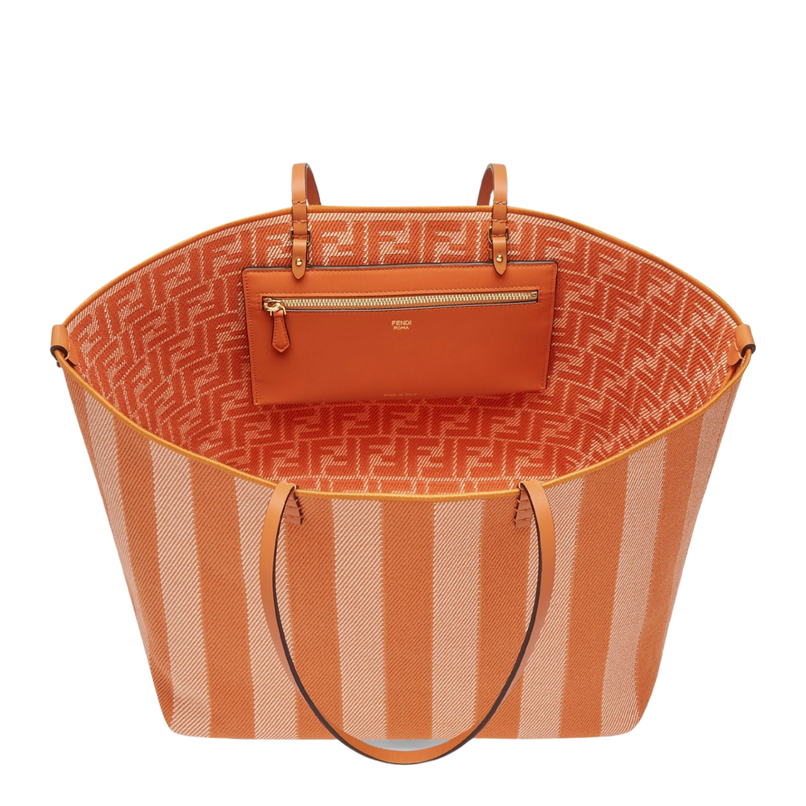 Roll Large Canvas Shopper Bags - Orange