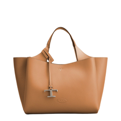 T Timeless Mini Calfskin Tote - Luggage