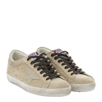 Super Star Suede Upper Nappa Star and Heel with Metal Lettering
