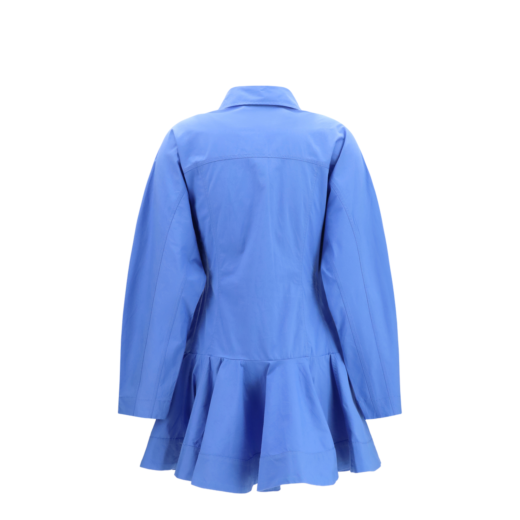 MAYFEYR - Ganni - Cotton Shirt Dress With Balloon Skirt - A1030645