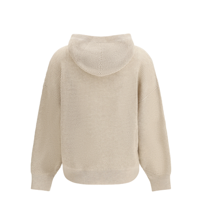 MAYFEYR - Brunello Cucinelli - Sparkling Net Cotton Hooded Sweatshirt - M12205109