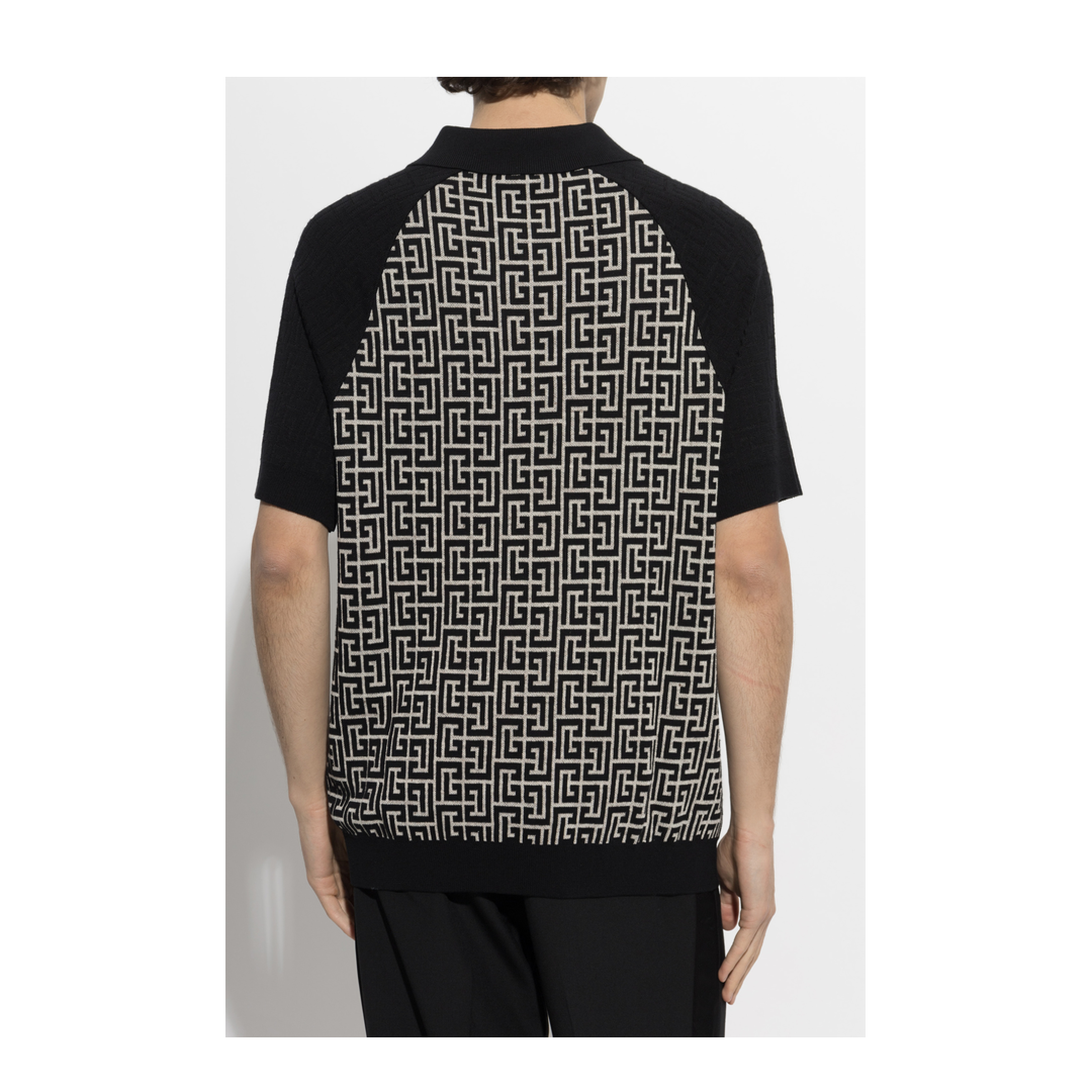 MAYFEYR - Balmain - Polo With Monogram - HH1GB095KI80GFE