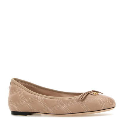MAYFEYR - Valentino - Powder Pink Leather Ballerinas - 6W2S0LJ5KHUGF9