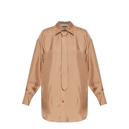 Loose-fit silk shirt