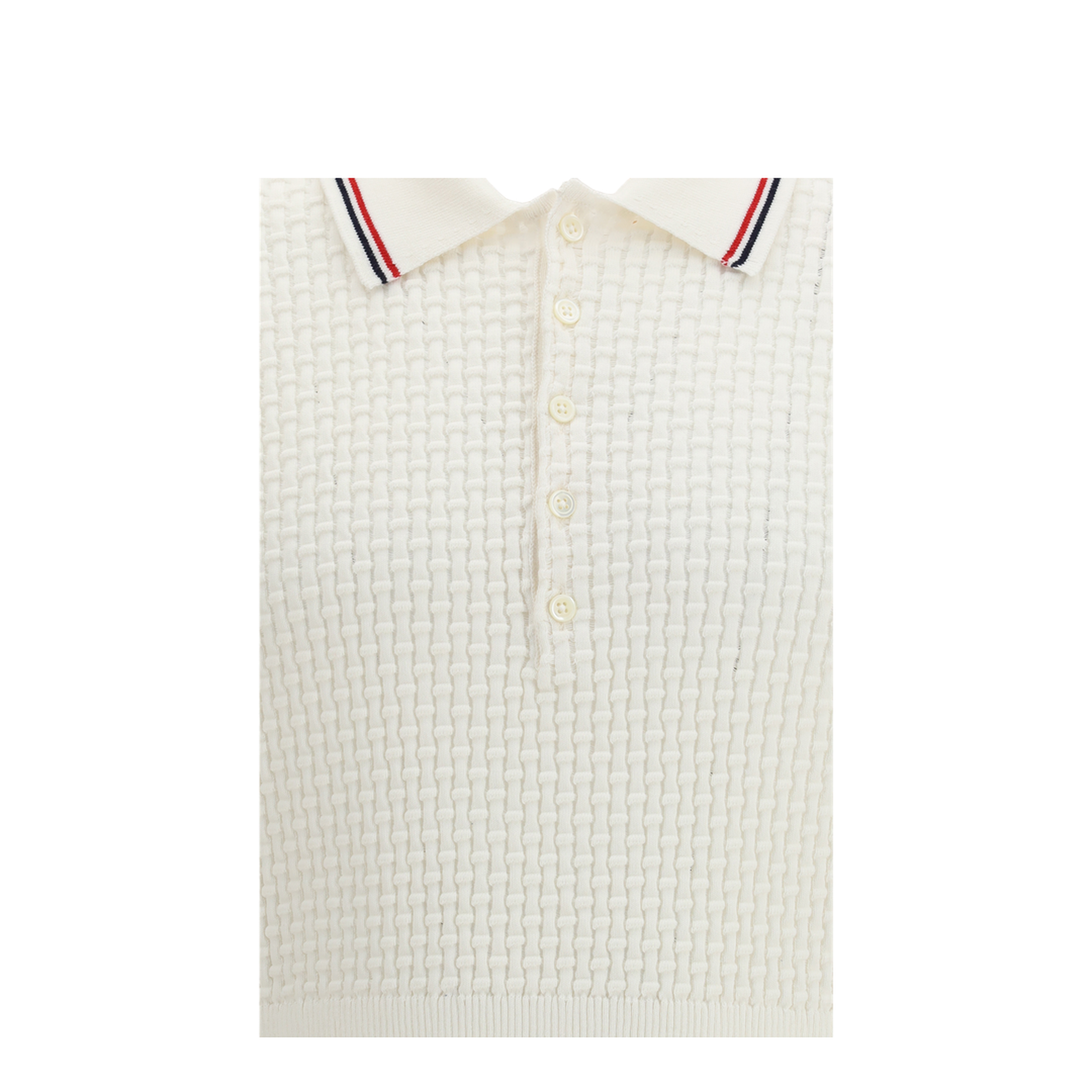 MAYFEYR - Thom Browne - Woven Cotton Polo - MKP155AY3009