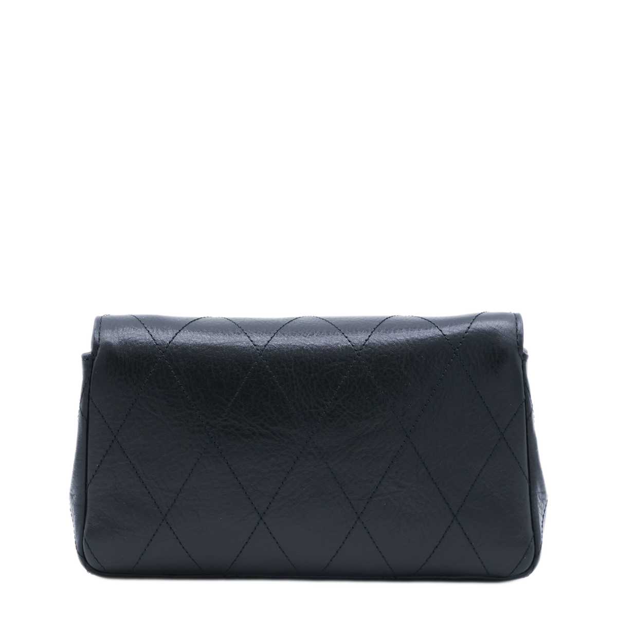 Kira Diamond Quilt Nappa Leather Shoulder Bag - Black