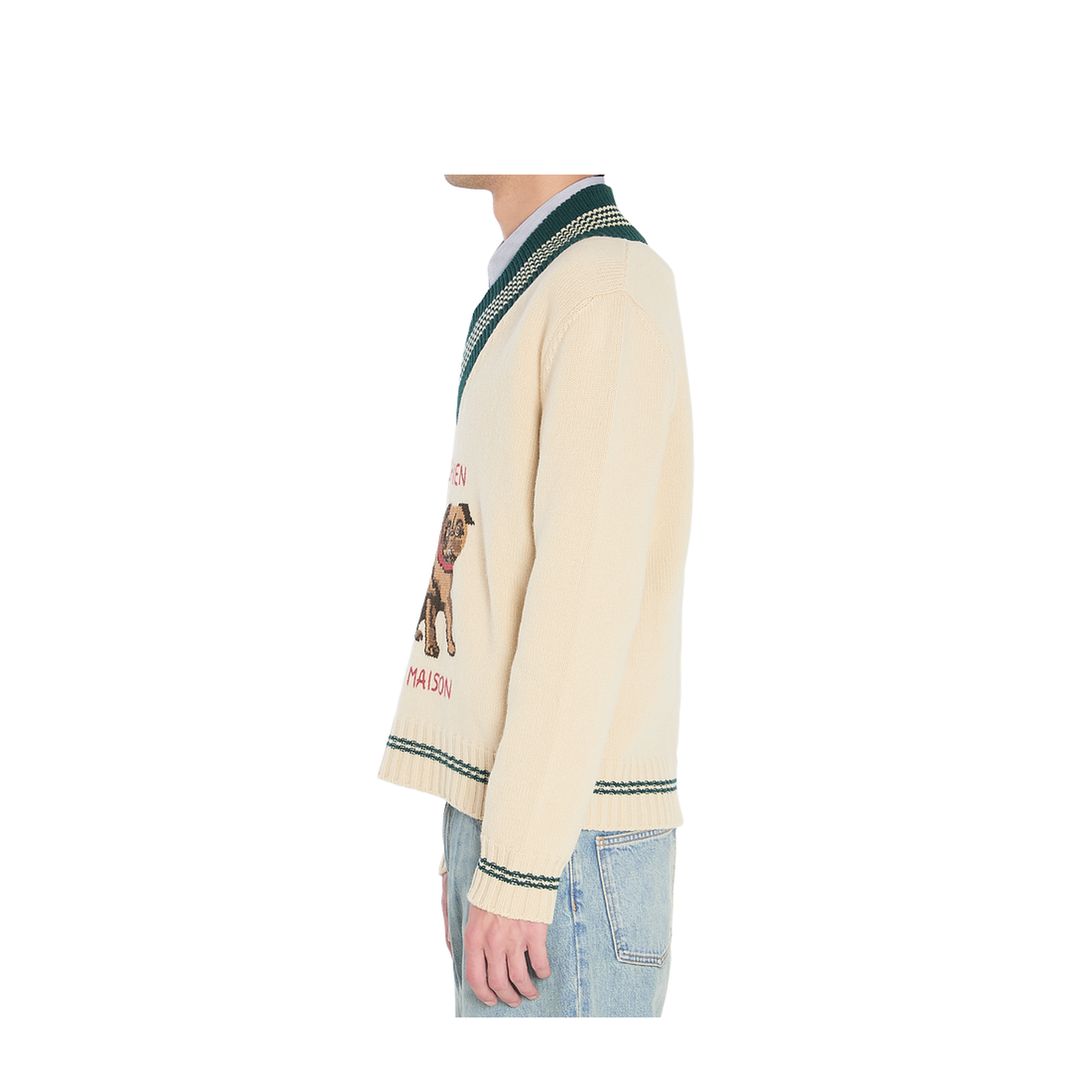 Beige Wool Knitwear