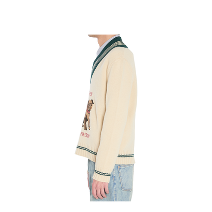 Beige Wool Knitwear