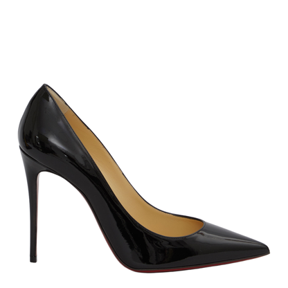 Black Patent-Leather Stiletto Pumps