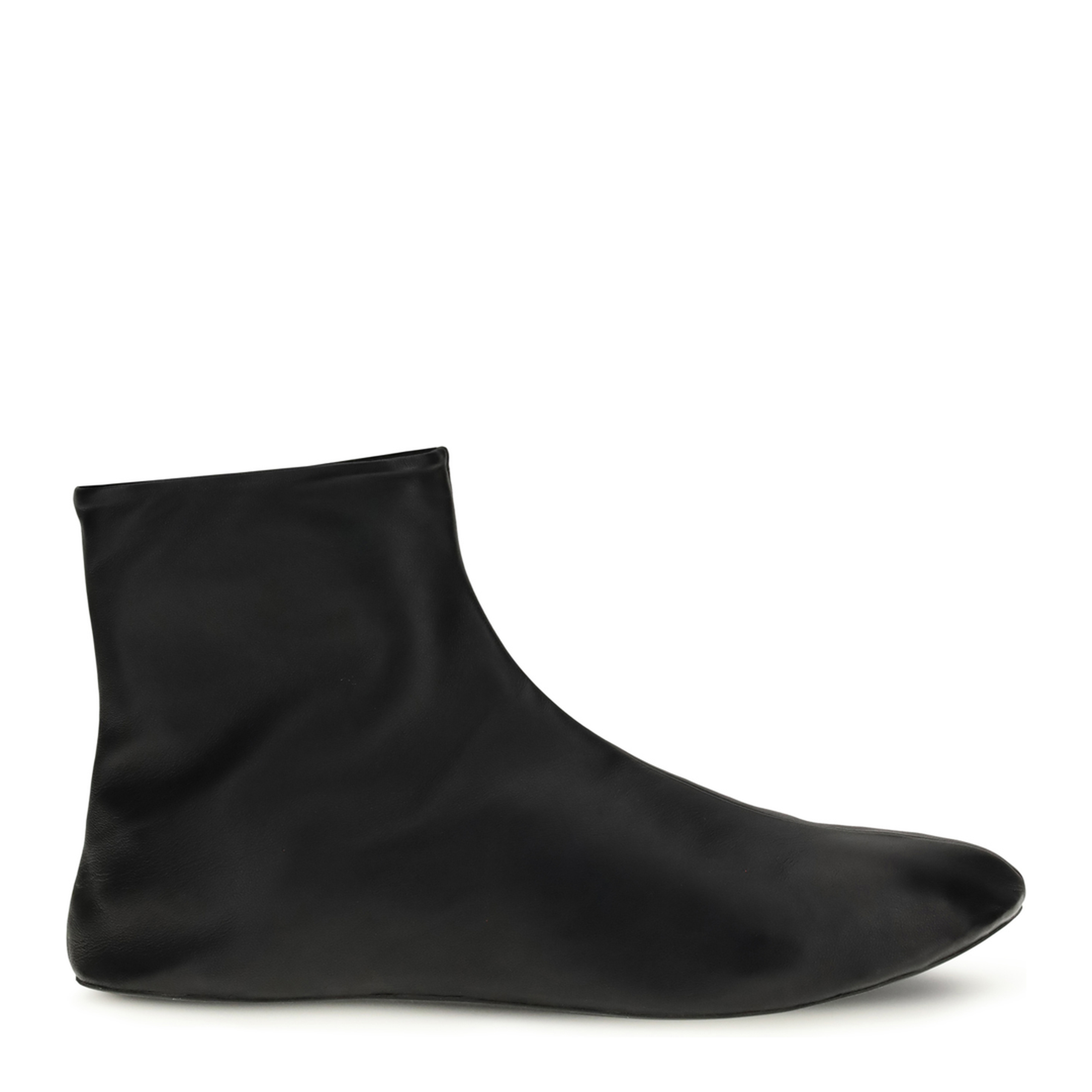 MAYFEYR - The Row - Leather Ankle Boots Lined With Soft Shearling - F1724N66SH02BLK