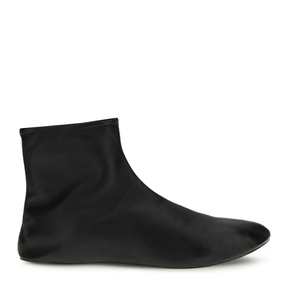 MAYFEYR - The Row - Leather Ankle Boots Lined With Soft Shearling - F1724N66SH02BLK