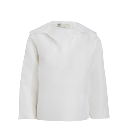 Silk Blouse With 3/4 Sleeves