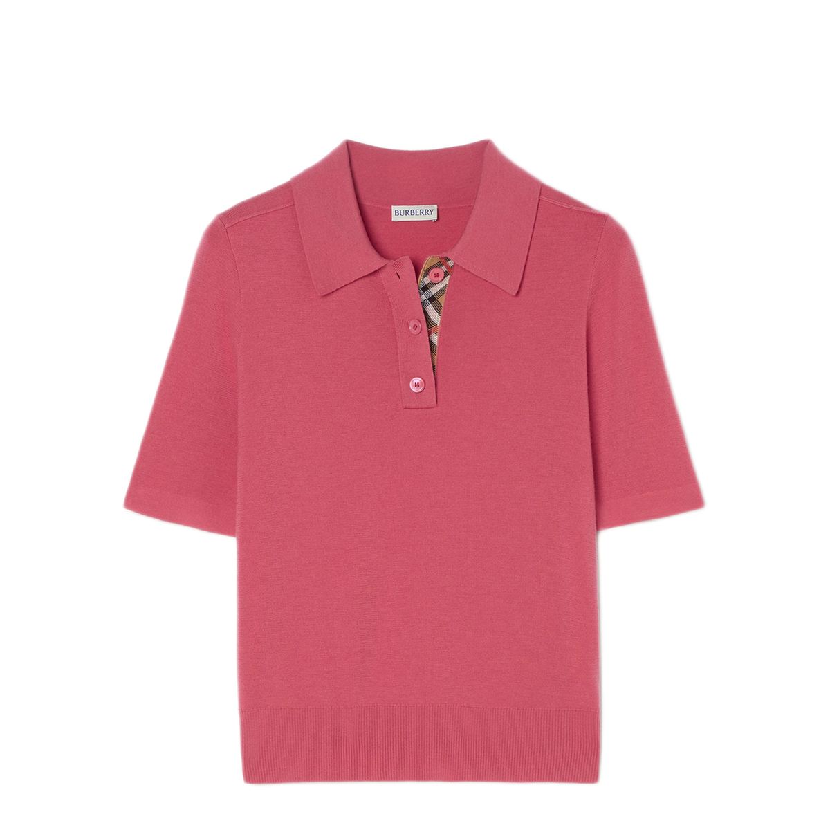 Wool Polo With Check Details