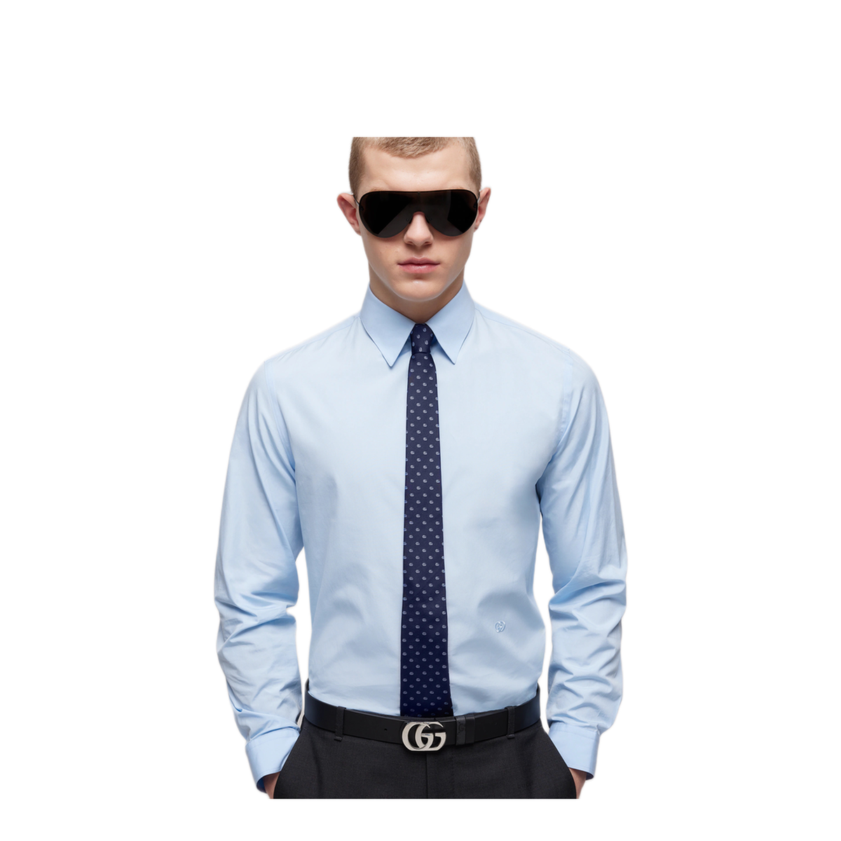 MAYFEYR - Gucci - Silk Jacquard Tie With Double G - 8741124E0094269