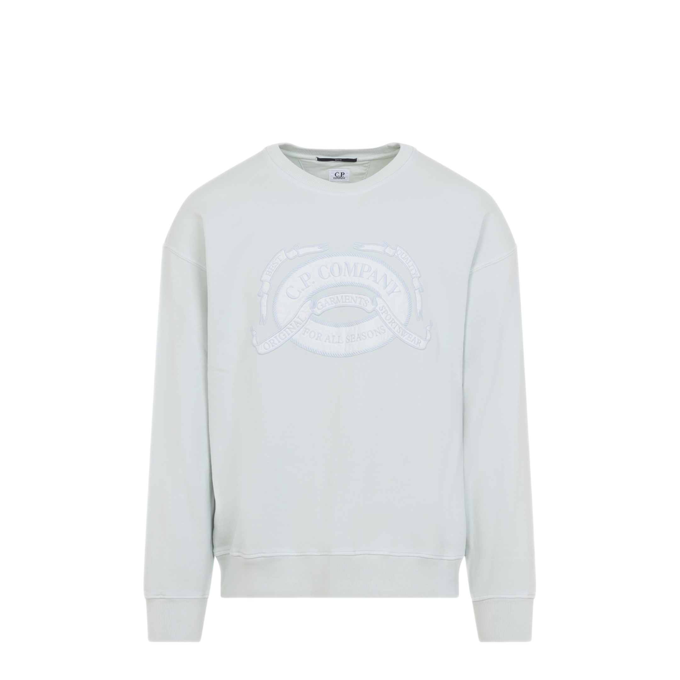 MAYFEYR - C.P. Company - Light Blue Cotton Sweatshirt - 20CMSS217A006090O804