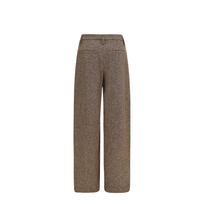MAYFEYR - Brunello Cucinelli - Virgin Wool Palazzo Pants With Monili Detail - MD002P9302
