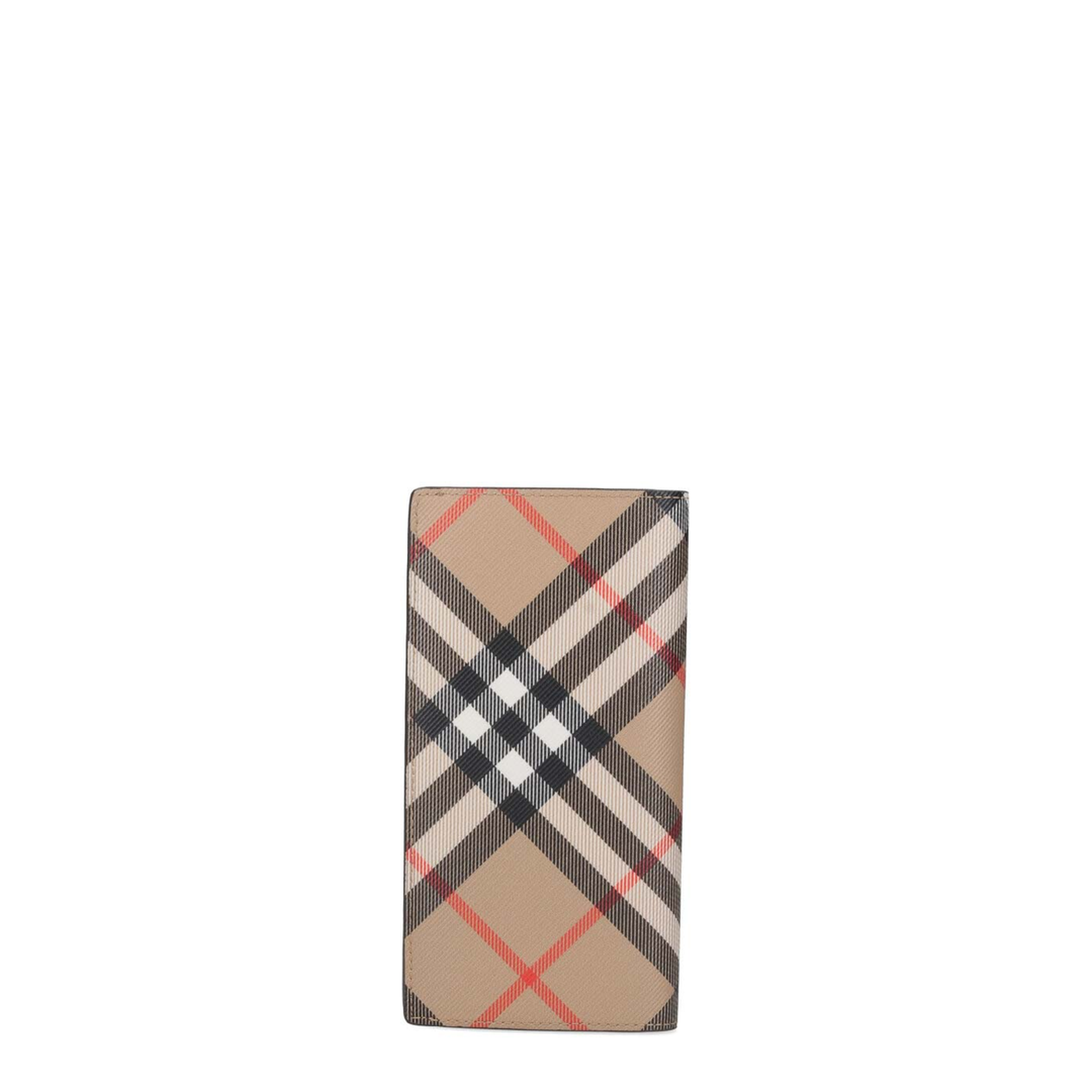 Check Continental Wallet Beige
