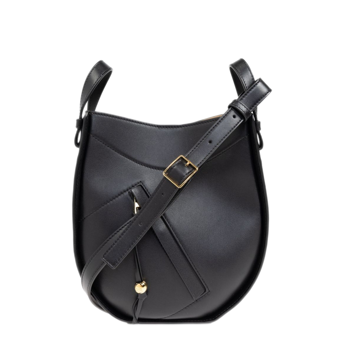 Hammock Slice Calfskin Bag - Black