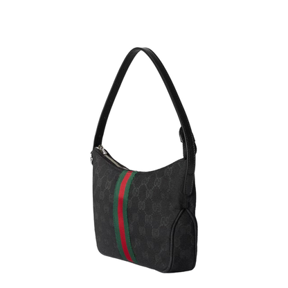 Lunetta Small GG Canvas Crossbody - Black