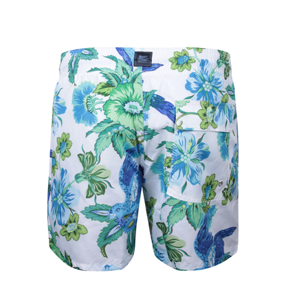 Floral-Printed Drawstring Swim Shorts