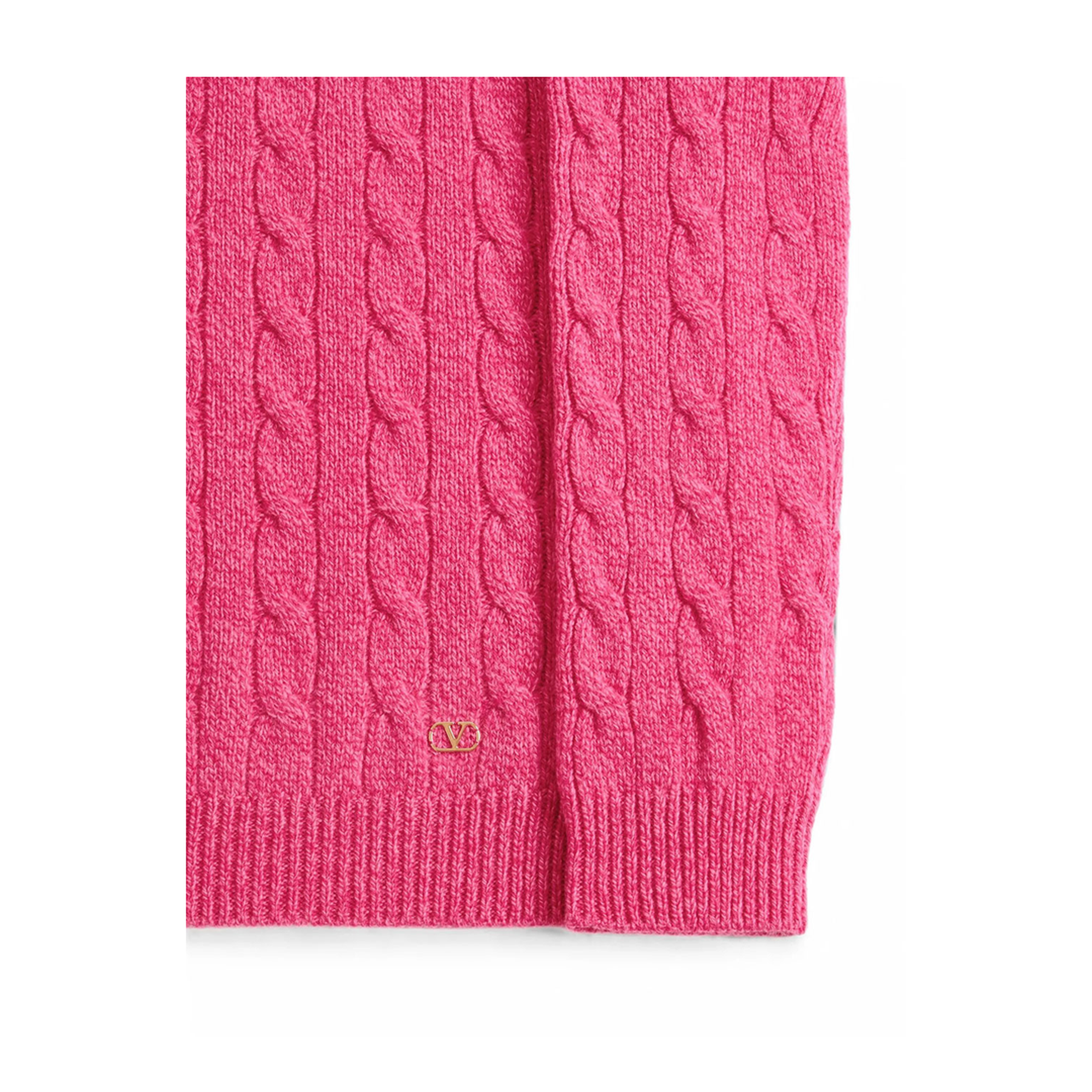 MAYFEYR - Valentino - Wool Mouliné Cable-Knit Sweater - BKC75DADH