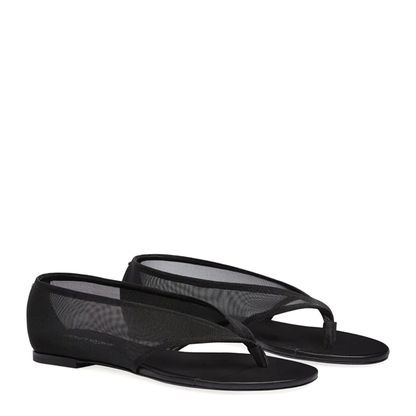 MAYFEYR - Courreges - Sandalo 40 Nero Pelle - 225SCS124PL012999999999