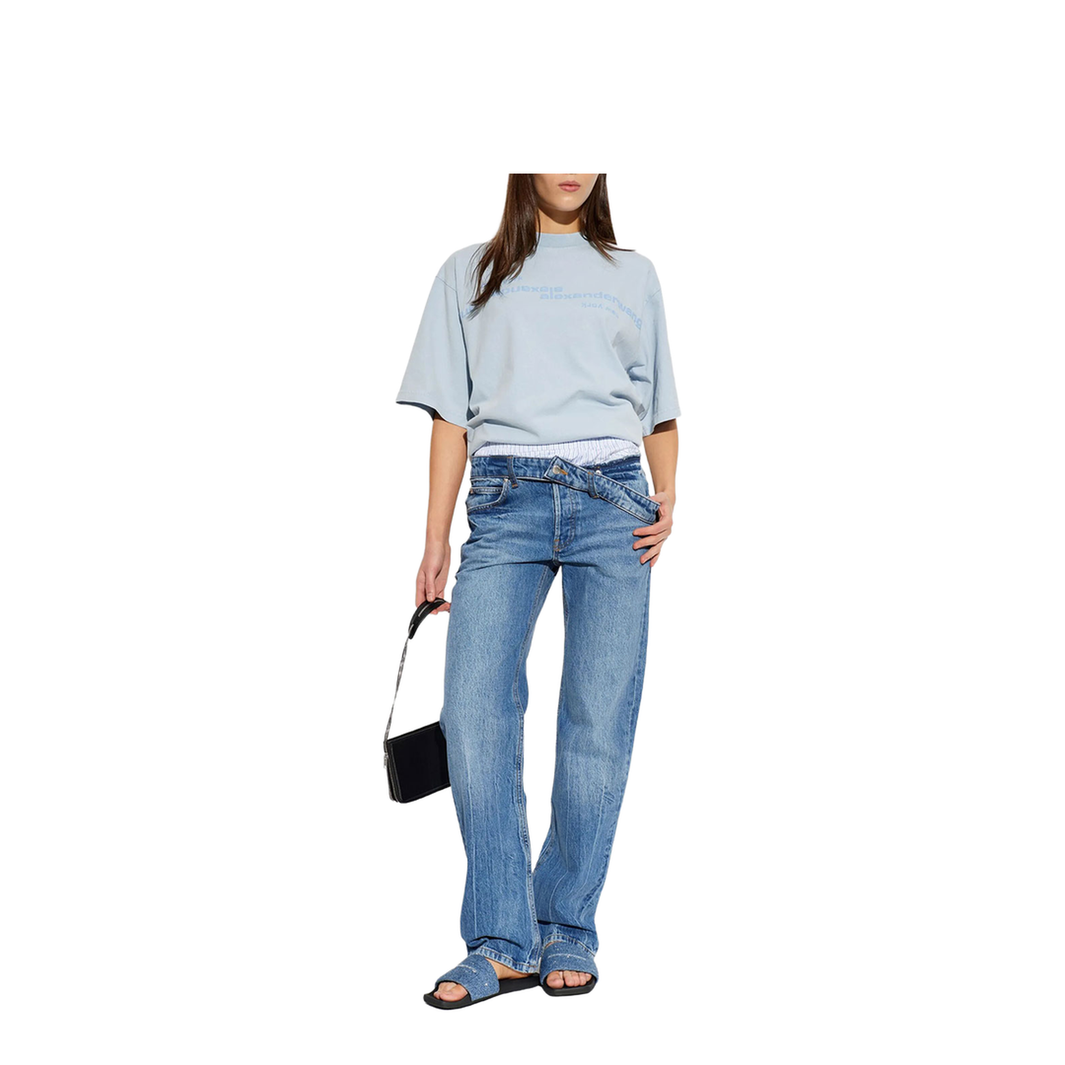 MAYFEYR - Alexander Wang - Boxer Detail And Drop Waistband Slim Fit Jeans - 4DC3264123