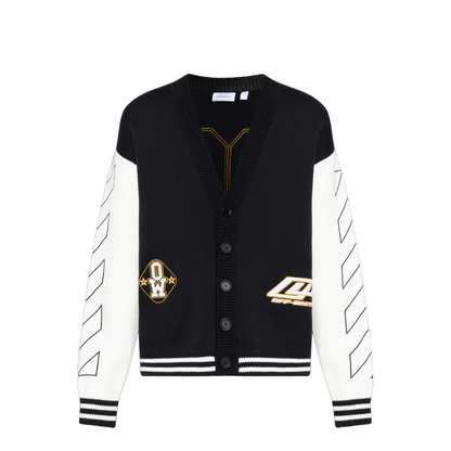 MAYFEYR - Off-White - Cardigan With Patches - 44MHB019S26K002001
