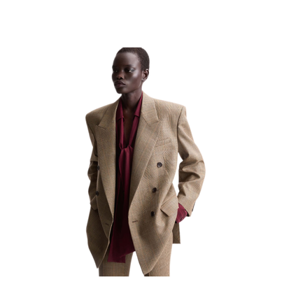 MAYFEYR -  - Double-Breasted Jacket In Prince Of Wales Puppytooth Wool - 871065Y3L612242