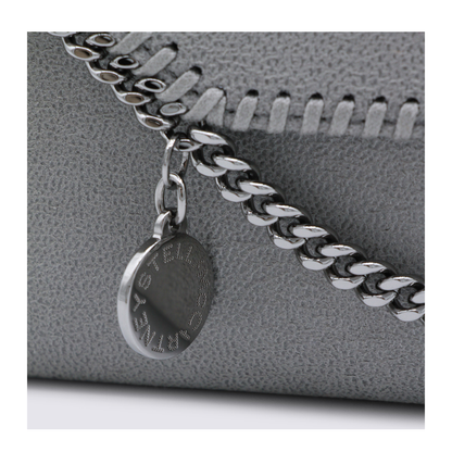 Falabella Continental Wallet With Chain - Light Grey