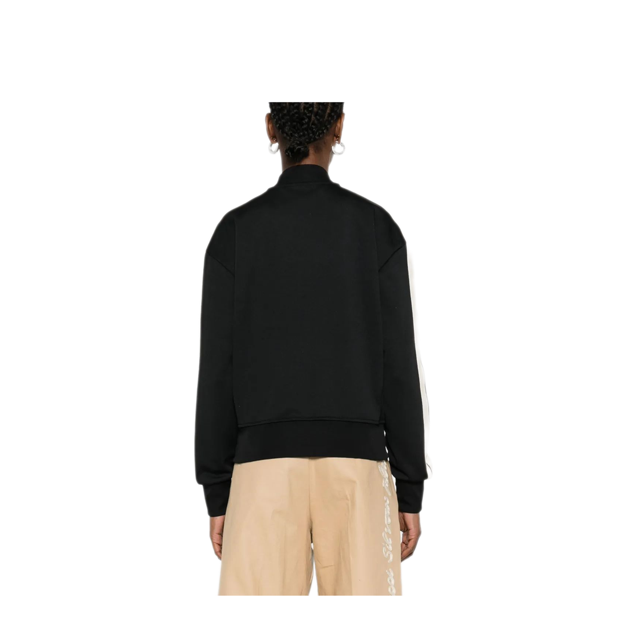 MAYFEYR - Palm Angels - Classic Logo Track Bomber Jacket Black Off - PWBD050C99FAB0021003