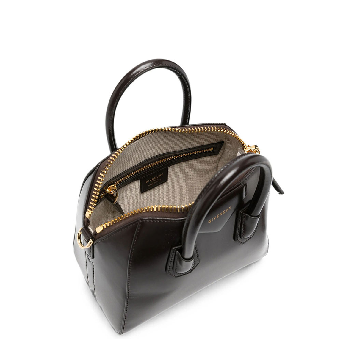 Antigona Mini Calfskin Tote - Chocolate